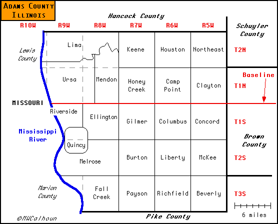 The township and range designations from the Federal Township-Range System 